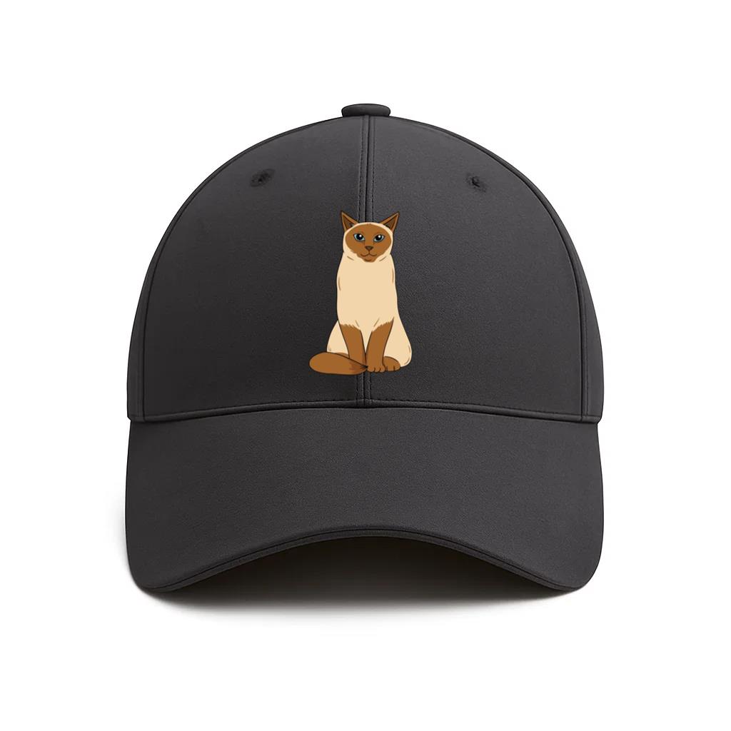 A Cute Siamese Cat Cotton Baseball Hat