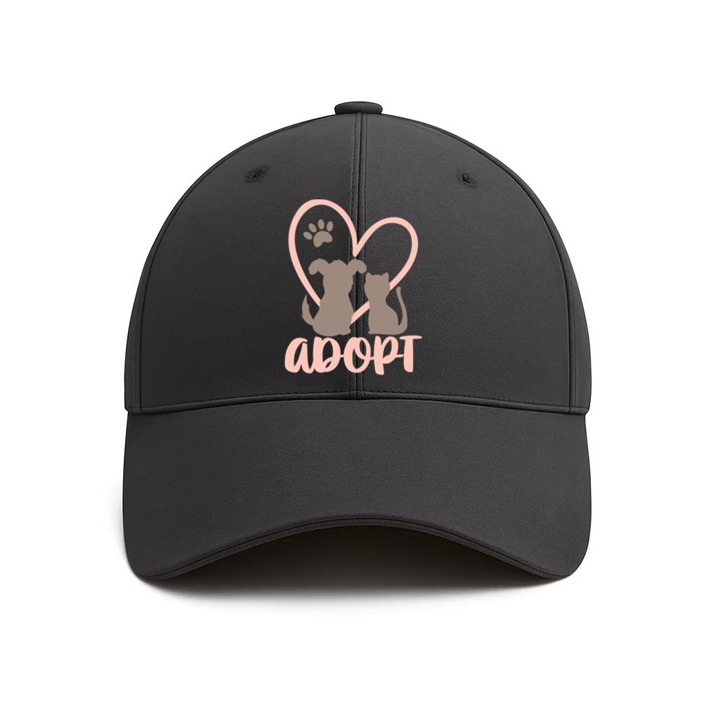 Adopt Rescue Pet Cat Cotton Baseball Hat