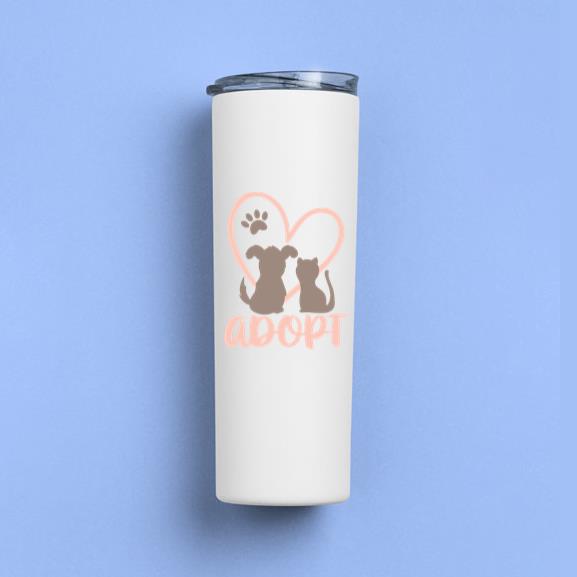 Adopt Rescue Pet Cat Tumbler