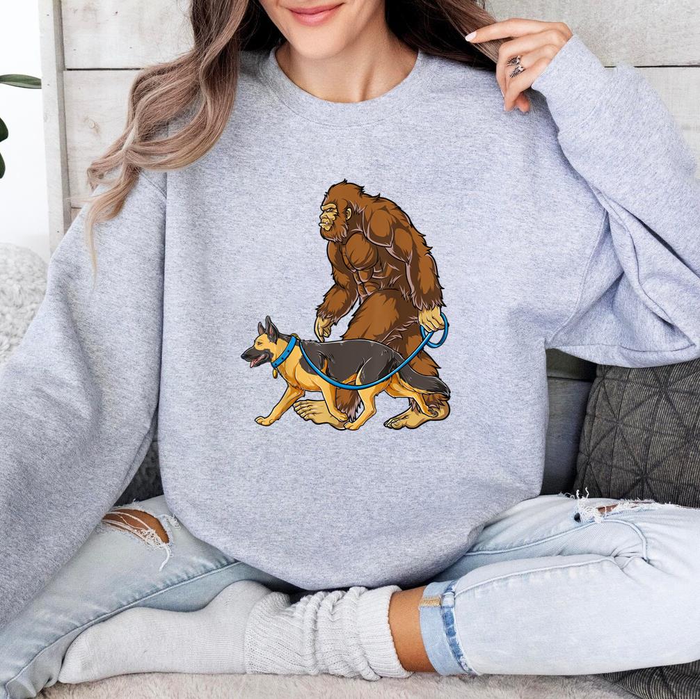 Bigfoot Dog Walk German Shepherd Sweatshirt