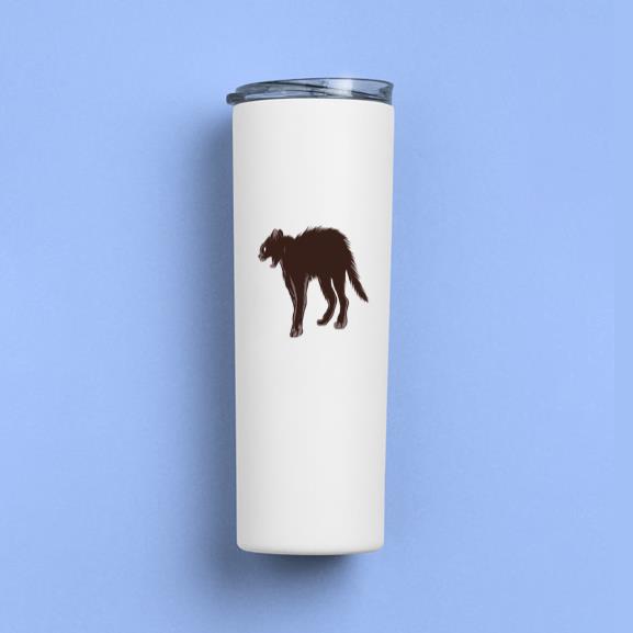 Black Cat Scared Tumbler