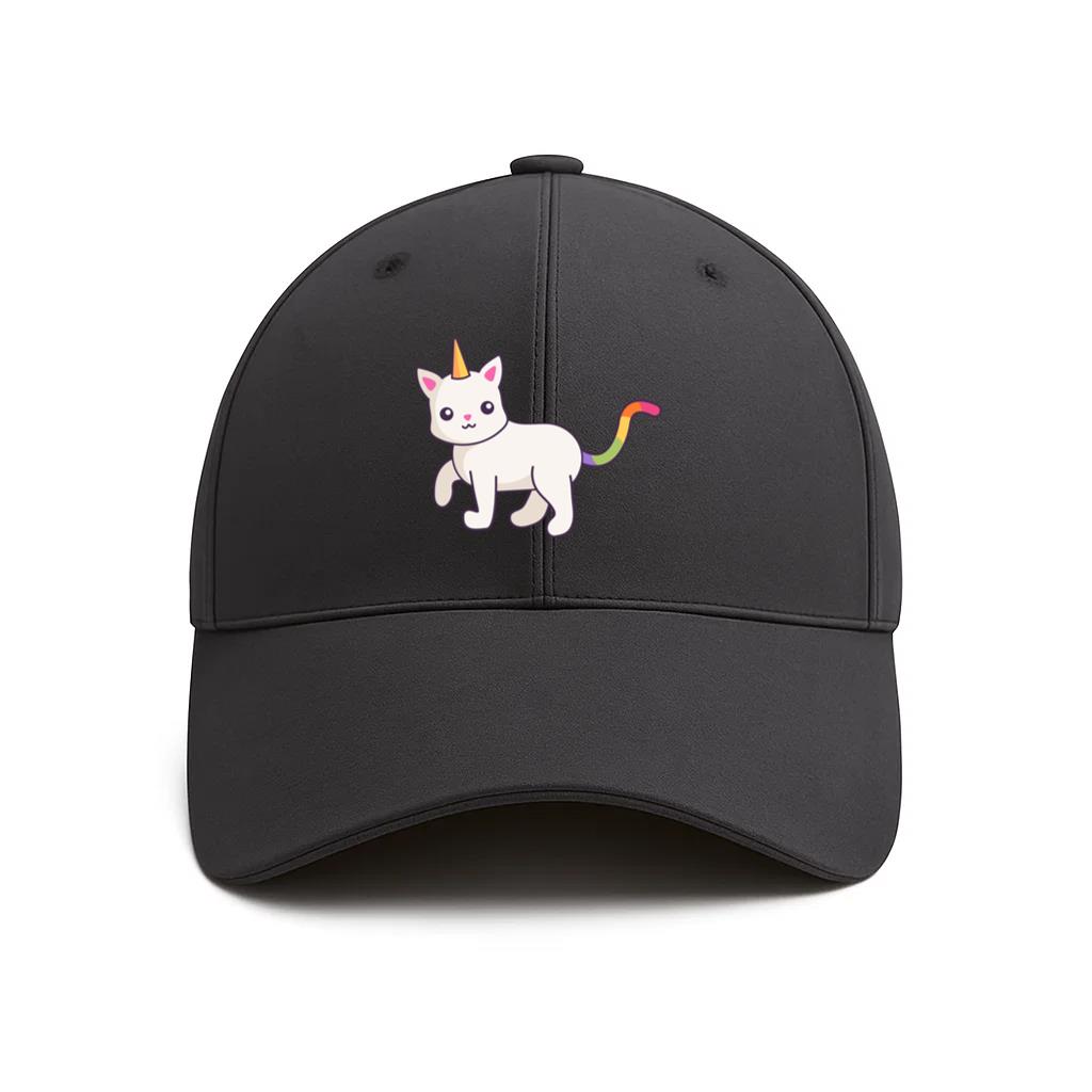 Cute Unicorn Cat Cartoon Cotton Baseball Hat