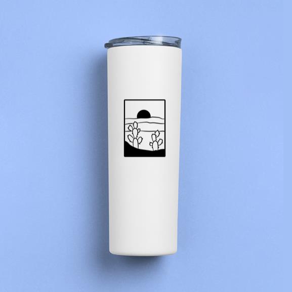 Stylish Abstract Animal Outline Design For Apparel Tumbler