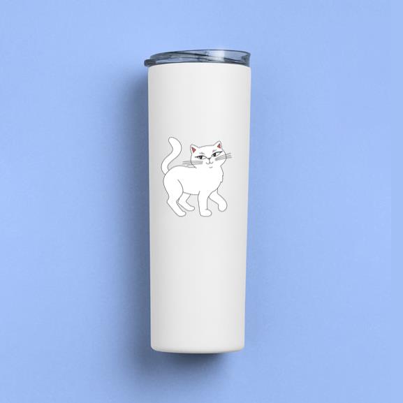 White Cat Is Standing Tumbler